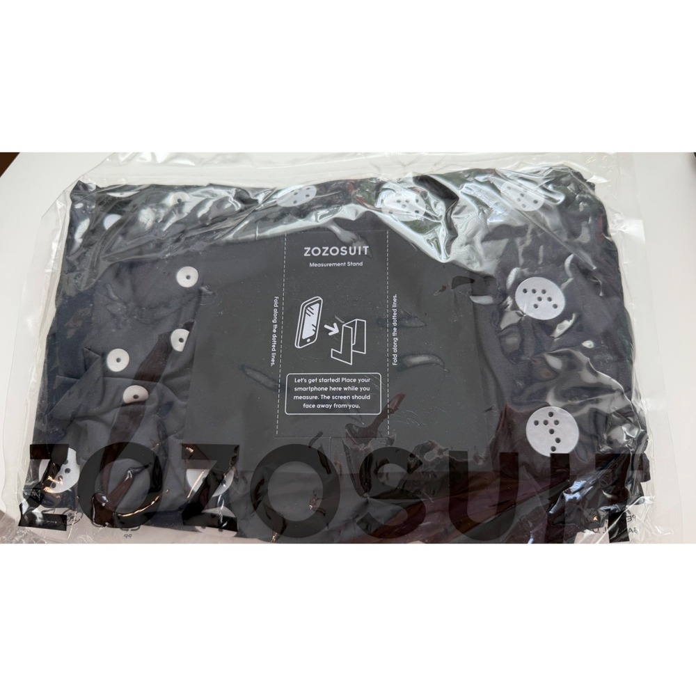 ZOZO Suit Japan Black White Polka Dot Personal Measuring Weight loss Sz 6